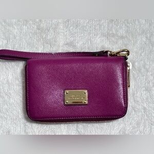 MICHAEL Michael Kors Purple and Gold Clutch Wristlet 🌷